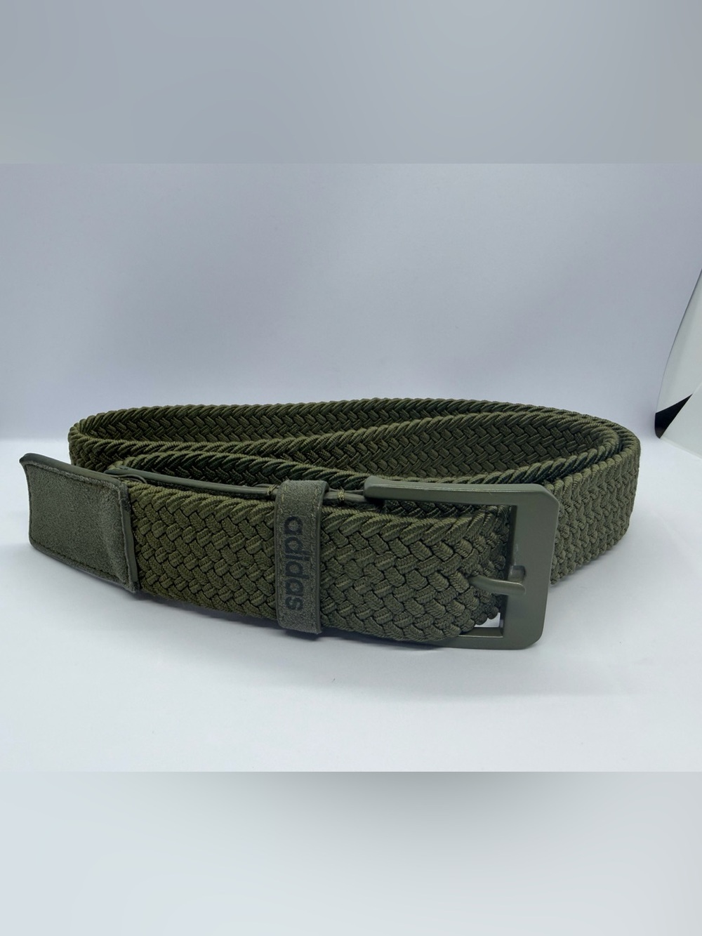 adidas Olive Green Braided Men's Belt